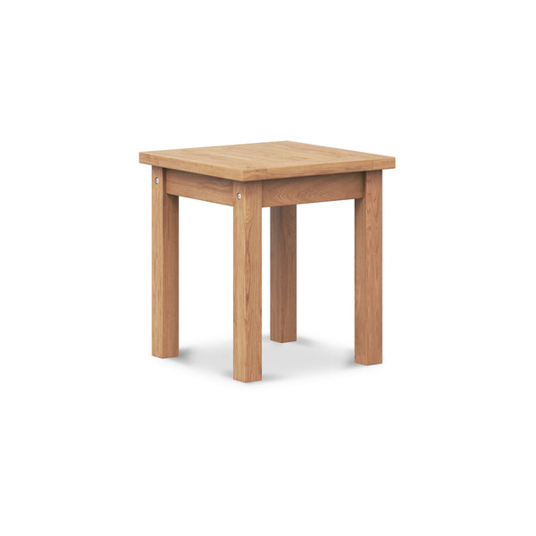 Teak Square End Table 20"H
