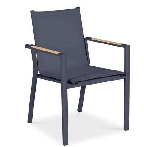 Studio Stacking Outdoor Dining Chair, Black