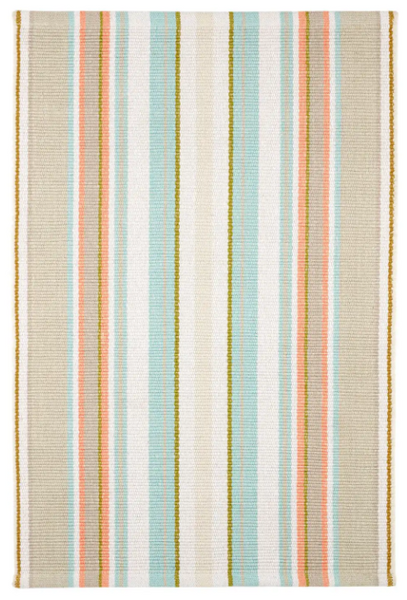 Daphne Stripe Handwoven Cotton Rug
