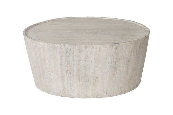 36" Hamlin Round Wooden Coffee Table