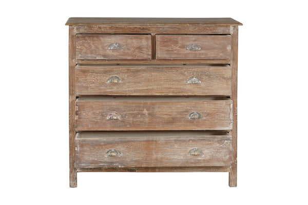 Sandy Neck Teak 5 Drawer Dresser