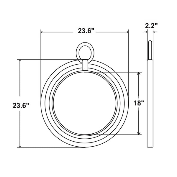 Small Round Rope Mirror