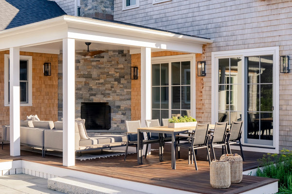 Teak Slat Top Dining Table, Asteroid