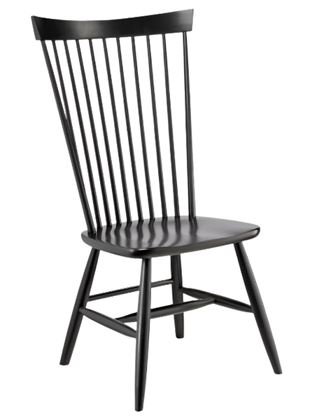 Charcoal High Backed Dining Chair