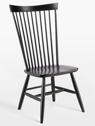 Charcoal High Backed Dining Chair