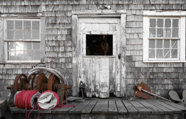 Menemsha Fishing Shack (36x24), by Local artist Larry Glick
