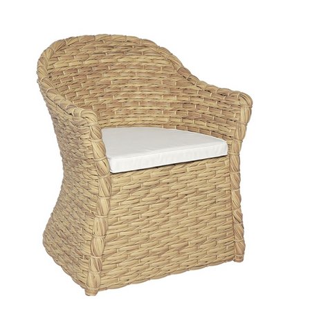 Vero Seagrass Dining Arm Chair