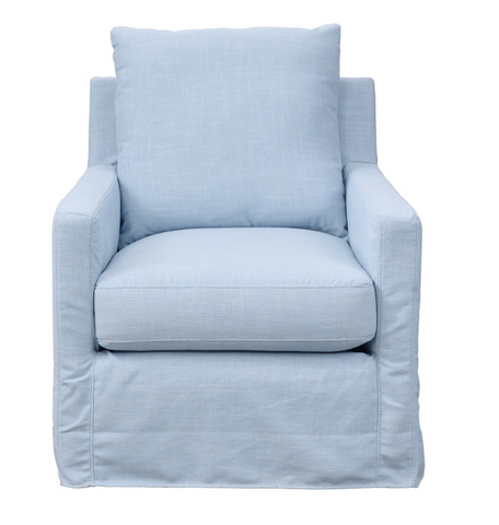 WAVE SWIVEL CHAIR LENA CHALKY BLUE