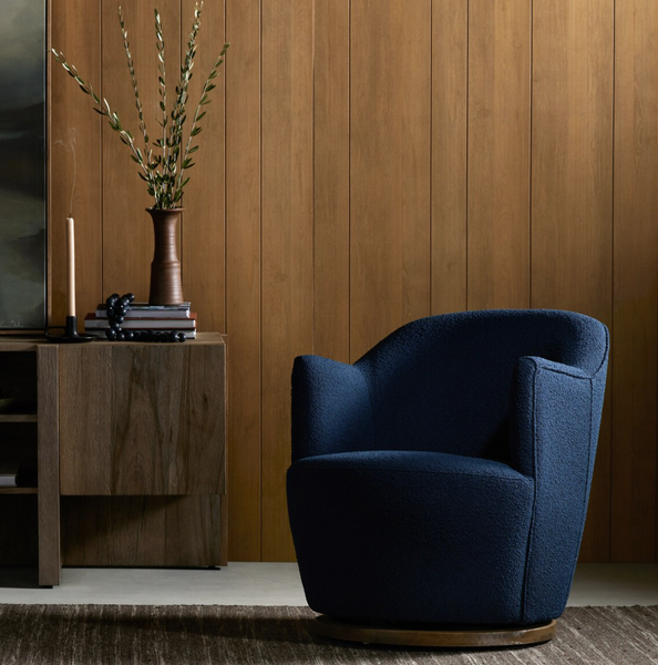 CHICA SWIVEL CHAIR COPEHAGEN INDIGO