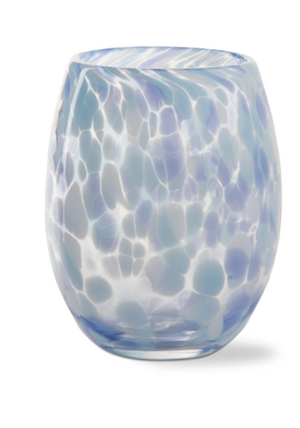 LIGHT BLUE STEMLESS WINE GLASS