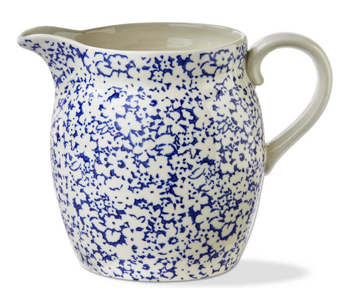 BLUE SPATTER PITCHER