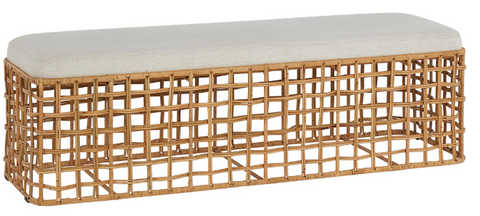 Chicory Rattan Bench