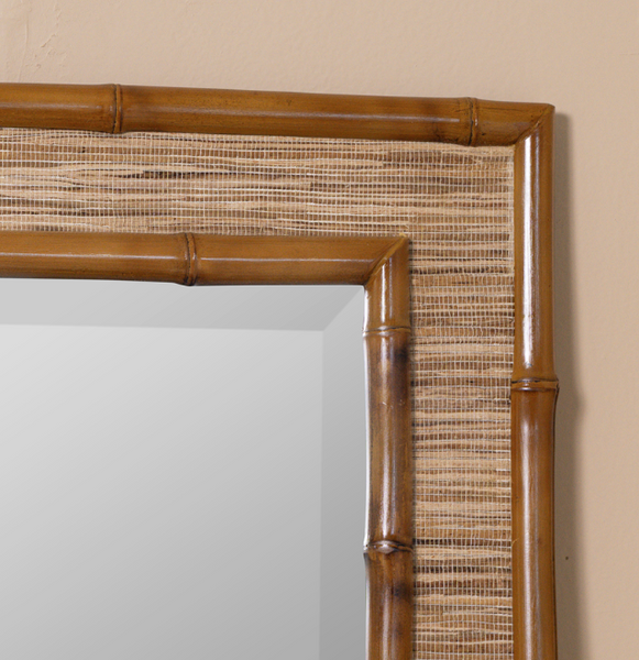 GEISHA BAMBOO WALL MIRROR