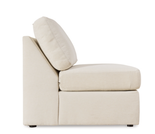 INLET OYSTER MODULAR ARMLESS CHAIR