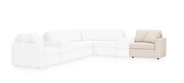 INLET OYSTER MODULAR RIGHT FACING CHAIR