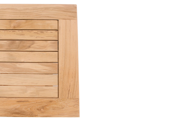 Teak Square End Table 20"H