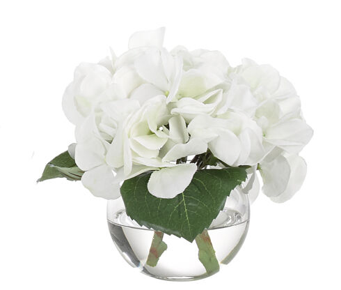 6" HYDRANGEA IN GLASS BUBBLE