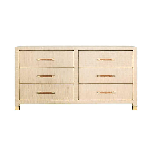 Lamberts Natural 6-Drawer Low Dresser