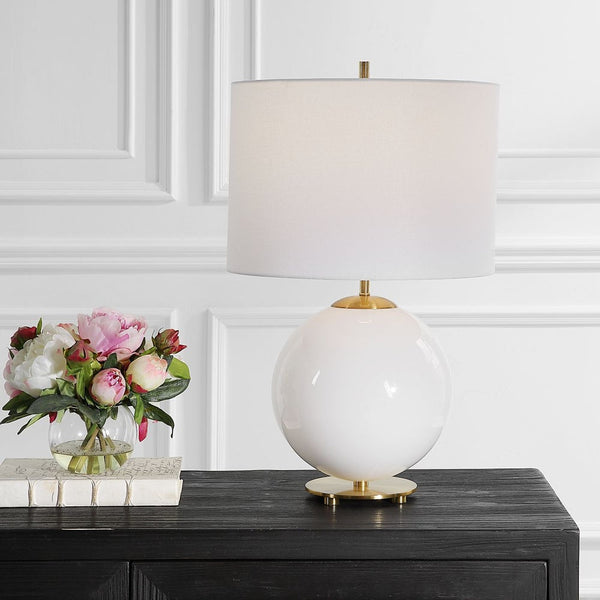 Snowcap White Table Lamp
