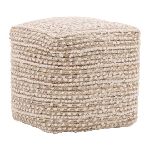 AQUINNAH IVORY POUF