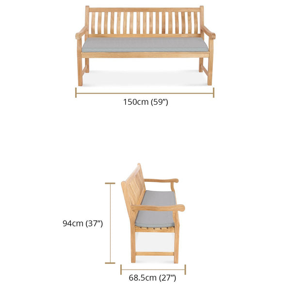 Teak Garden 5' Bench