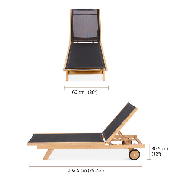 Chappy Chaise Lounge Taupe