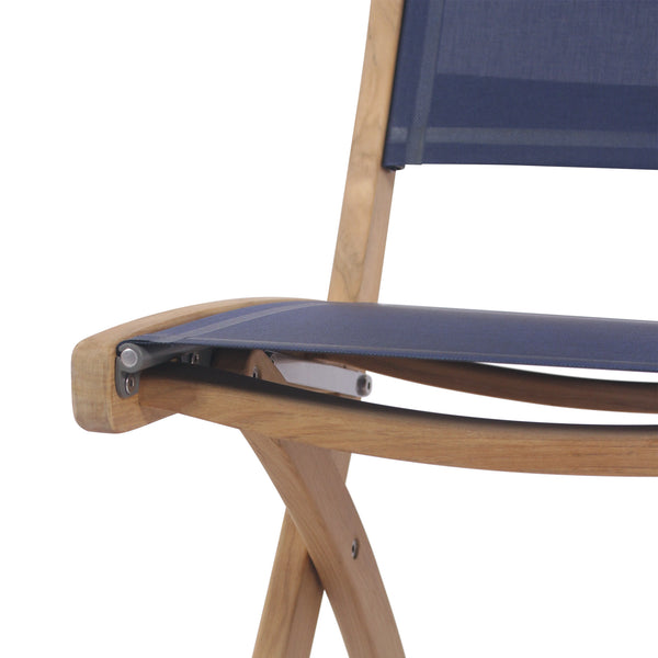 Chappy Folding Dining Side Chair Blue