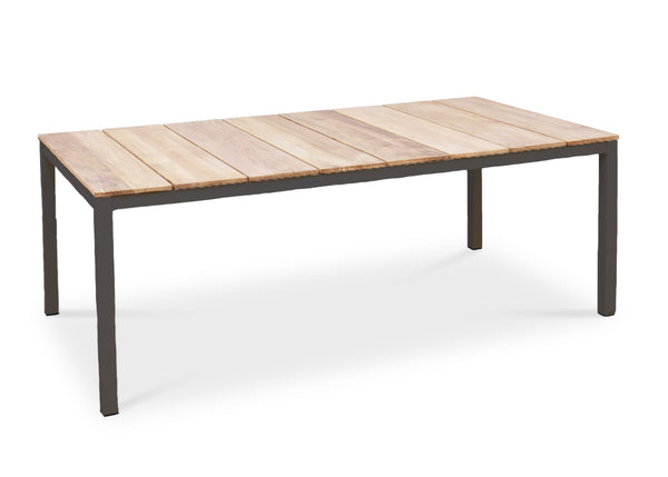 Teak Slat Top Dining Table, Asteroid