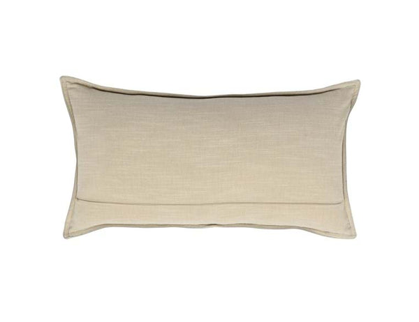 Solid Leather Dumont Chestnut Small Lumbar Pillow