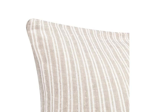 Natural Striped Large Lumbar Pillow