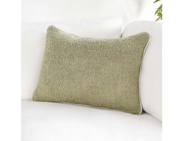 Wheat Green Lumbar Pillow