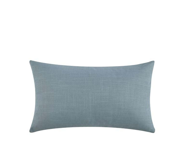 Gardner Blue and Ivory Cabana Stipe Lumbar Pillow