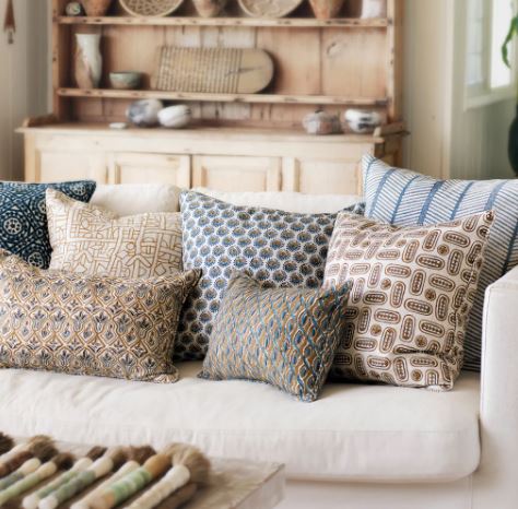 Lyon Tabacco Linen Pillow