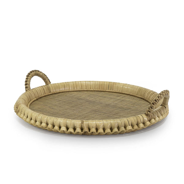Kitts Field Round Braided Tray