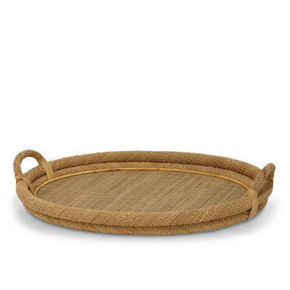 Natural Oval Rope Tray