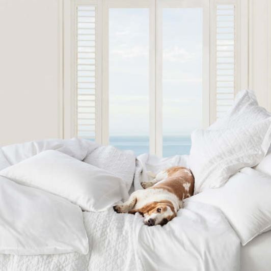 Washed Linen White Quilt