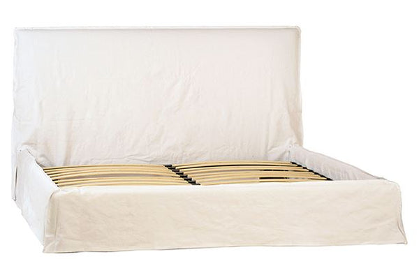 Brush Slipcovered Bed