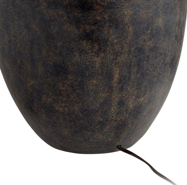 Black Terracotta Jar Lamp
