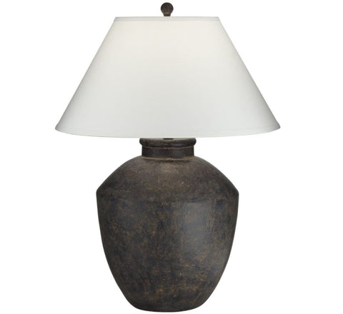 Black Terracotta Jar Lamp