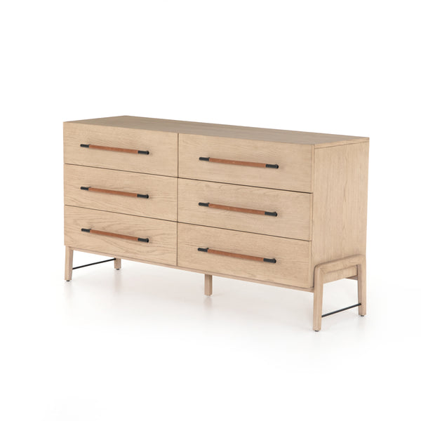 Rugosa 6 Drawer Low Dresser