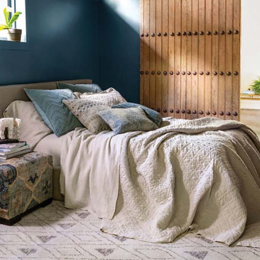 Washed Linen Natural Quilt