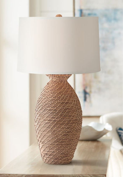 Whirley Rattan Table Lamp