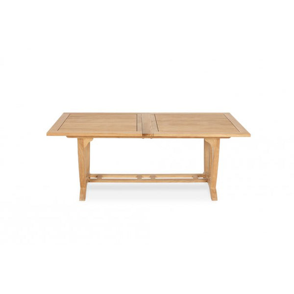 Vineyard Teak Rectangular Double Extension Dining Table Large