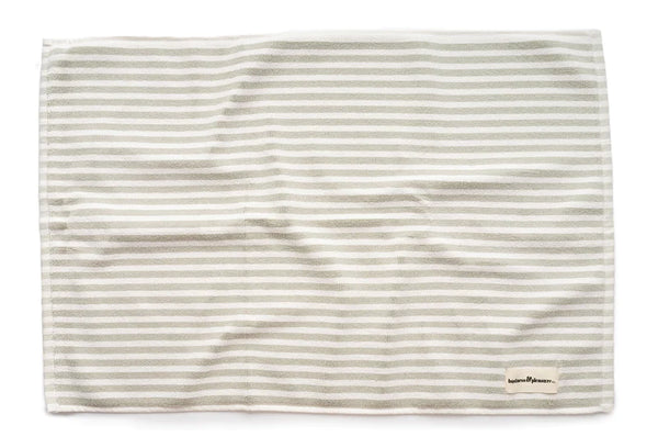 Sage Stripe Bath Mat