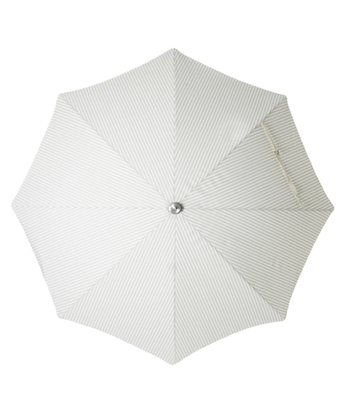 Premium Beach Umbrella - Sage Stripe