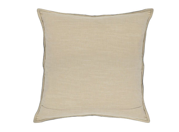 Solid Leather Dumont Chestnut Pillow