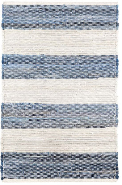 Denim Rag Wide Stripe Rug