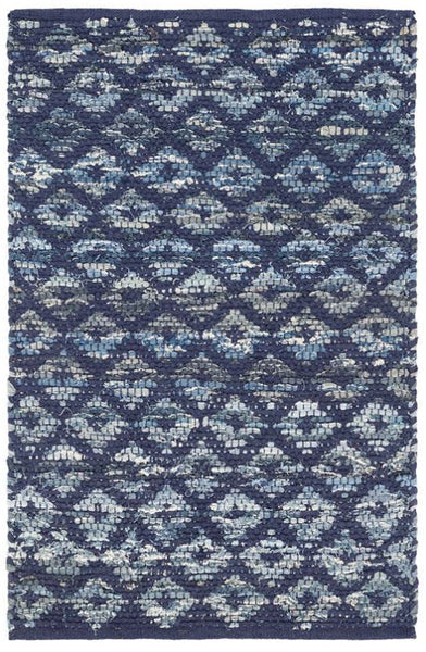 Denim Rag Diamond Rug – Vineyard Decorators