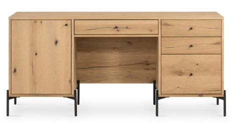 Aster Executive Desk Light Oak