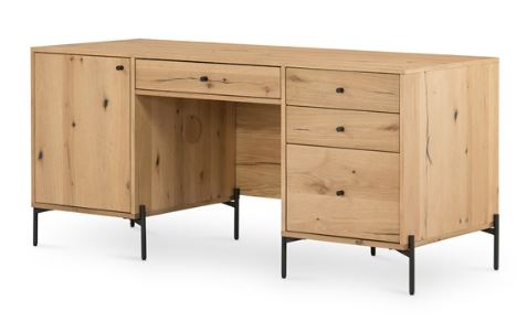 Aster Executive Desk Light Oak